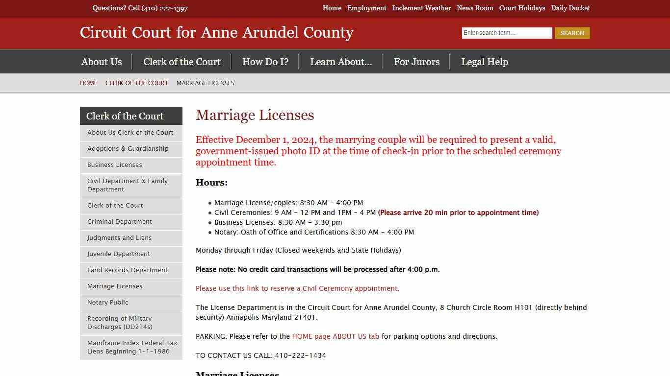 Marriage Licenses